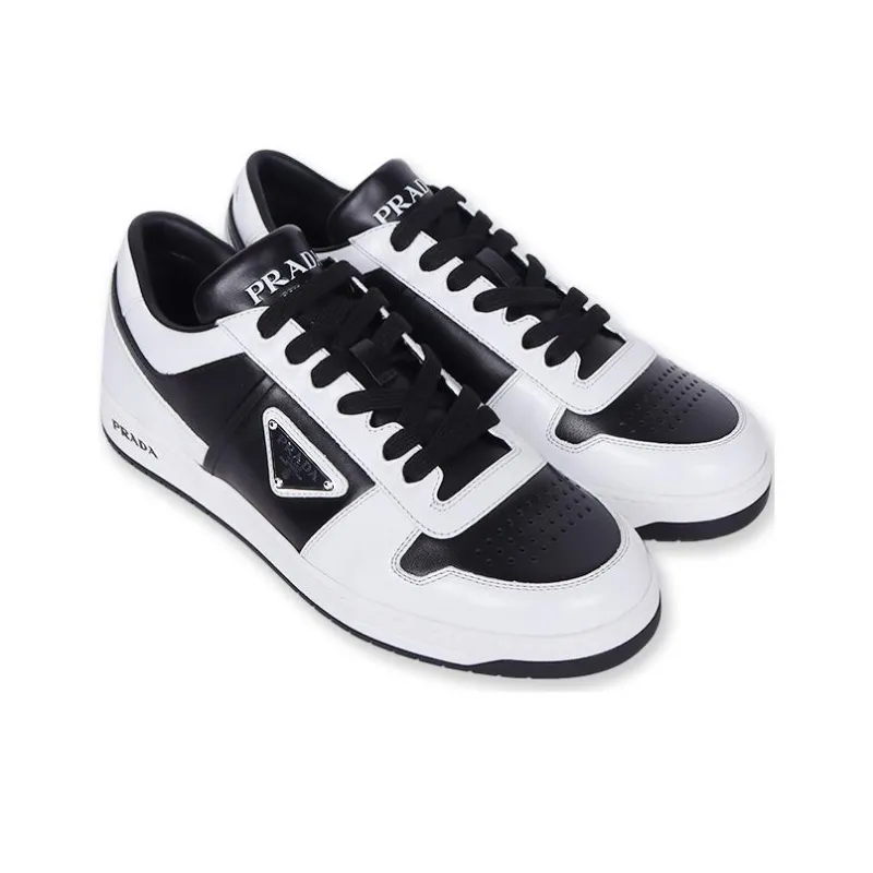 PRADA Downtown Leather 'White Black'-4