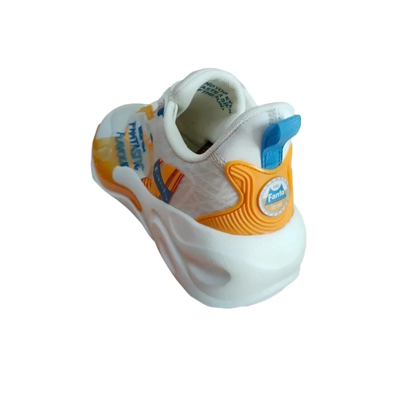 FENDER Anta Cushioning Anti-Slip And Wear-Resistant Low-Top Sports Casual Shoes Women's Yellow White-2