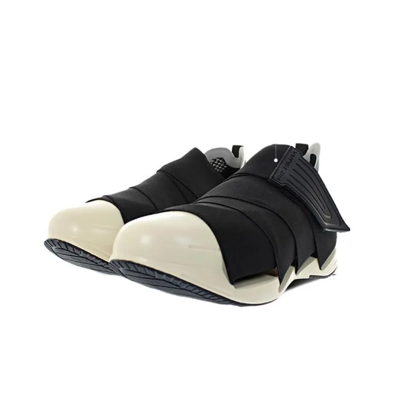 FESSURA Mid-Top Casual Shoes Unisex Black White-1