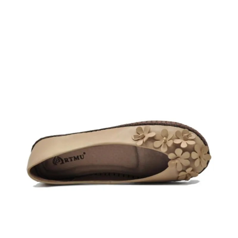ARTMU Women's Casual Shoes Women's Low Top Lime Green/Apricot-3