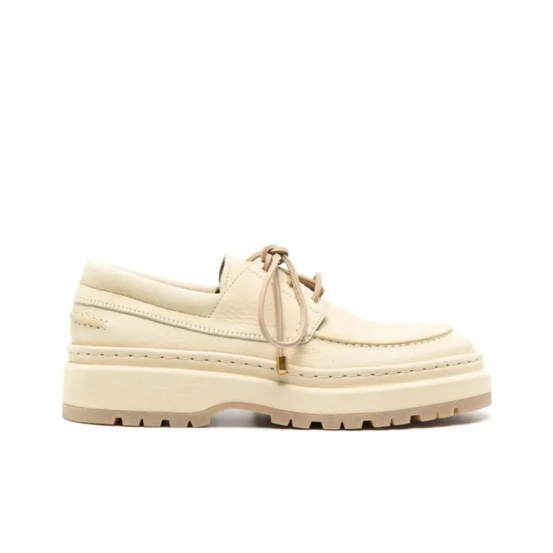 Jacquemus Les Bateau Pavane Double Boat 'Pale Yellow'-1