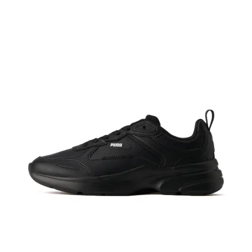 PUMA FS Runner Leren Running Shoes Women's Low-Top Black