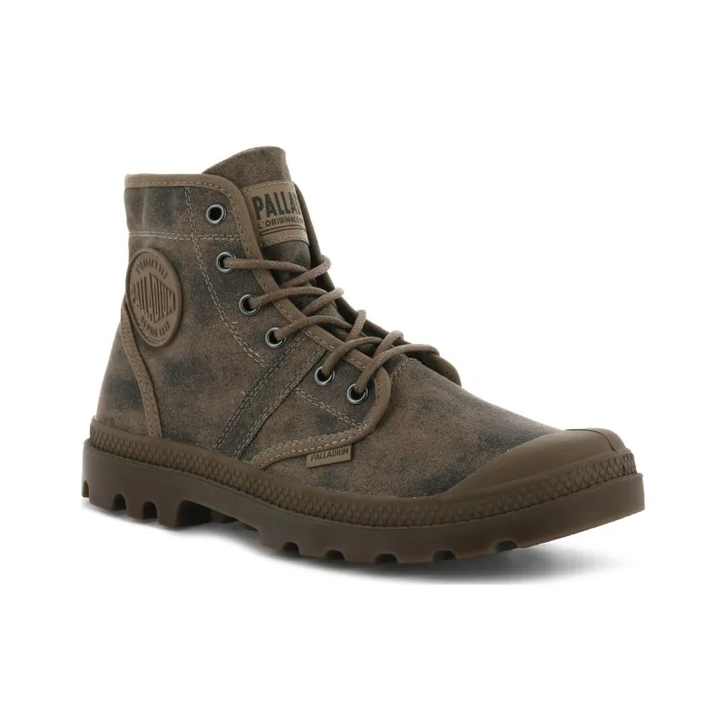Palladium Pallabrouse Wa Ankle-Length Martin Boot Women's Brown Yellow-2
