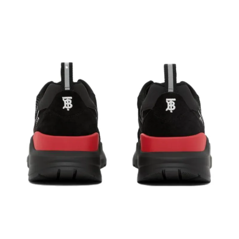 Burberry Sean Sneaker 'Black Bright Red'-4