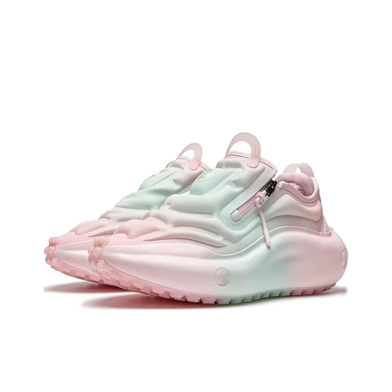 LiNing Pangu Flow Cushioning, Abrasion Resistant, And Resilient Properties Low Top Casual Shoes Unisex Cotton Candy-2