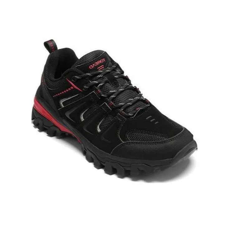 TOREAD Cushioning Anti-Slip And Wear-Resistant Low-Top Running Shoes Women's Black Rouge Red-1