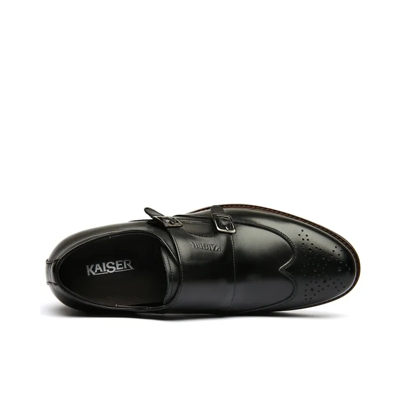 KAISER Dress Shoes Men Low Top Black/Black-2