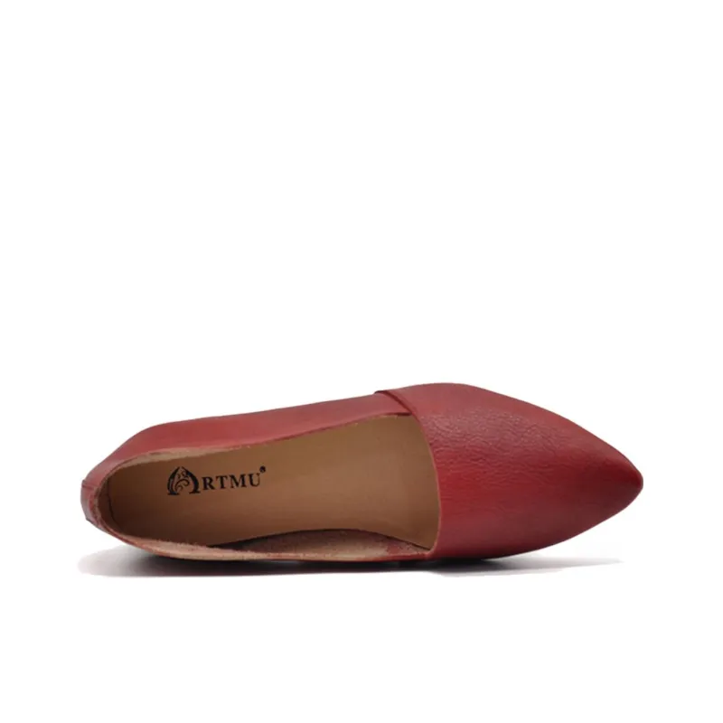ARTMU Women's Casual Shoes Women's Low Top Black/Red/Light Apricot-6