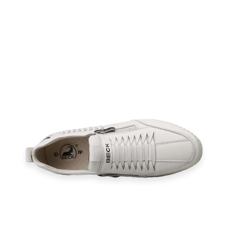 BECK Men's Casual Shoes Men Low Top Black/White-8