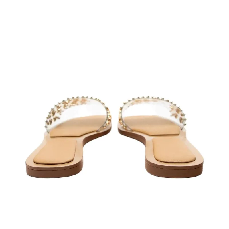 ZARA Quiet Slide Slippers Women's Transparent-3