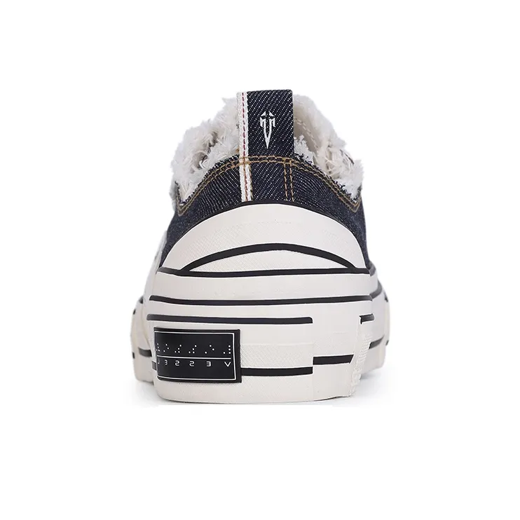 VESSEL G.O.P. Lows Denim Low Top Canvas Shoes Unisex Blue-2
