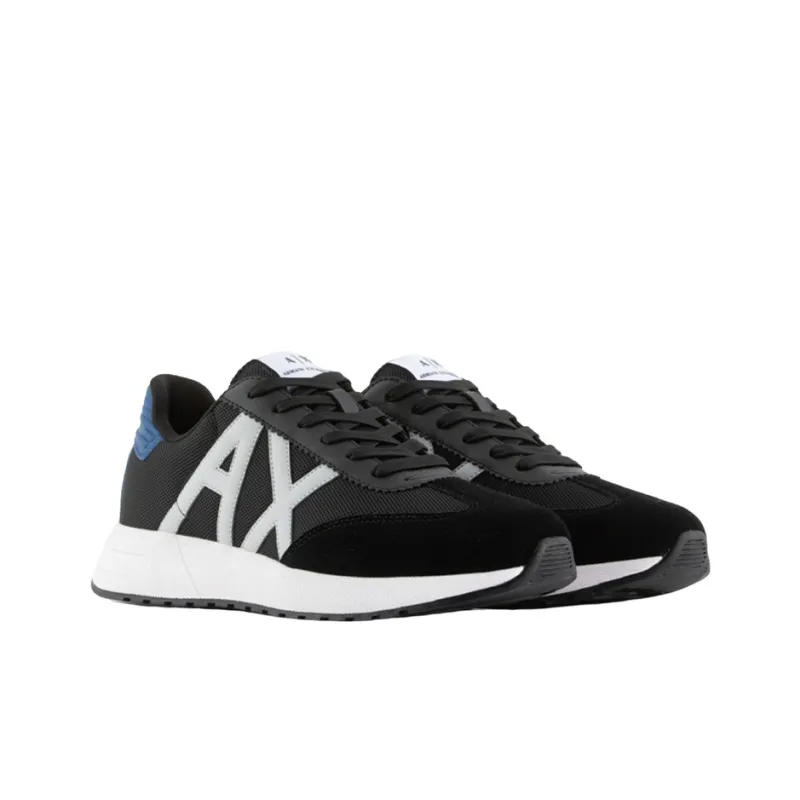 ARMANI EXCHANGEAE Low Top Casual Shoes Men's Black White Blue-2