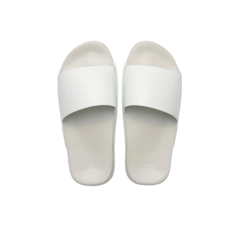 Havaianas Rubber Sole Antibacterial Slip Resistant Slide Slippers Unisex White-5