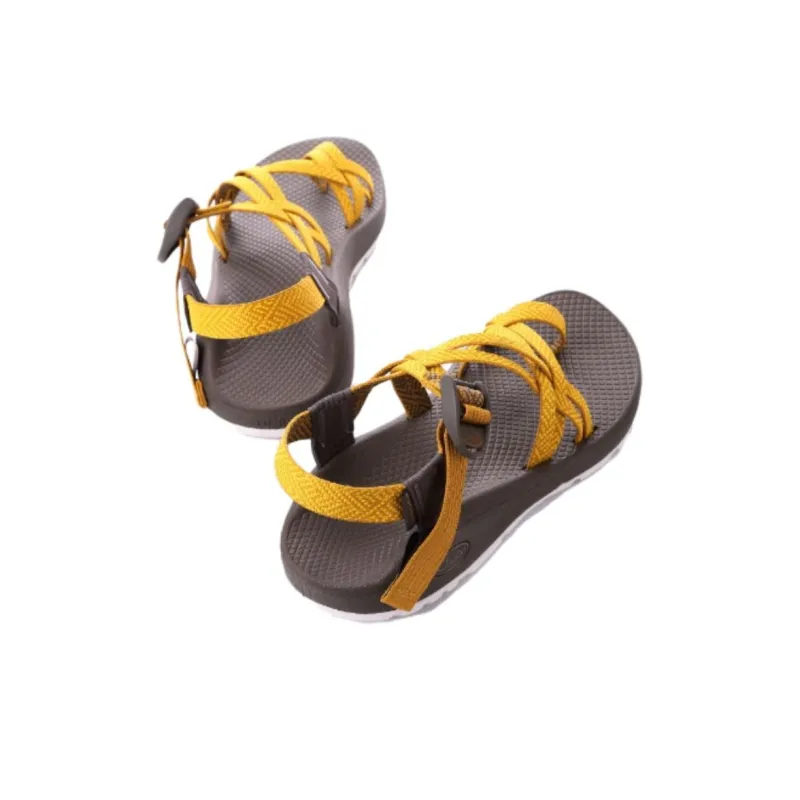 Chaco Z/Cloud Beach Sandals Women's Black Yellow-2