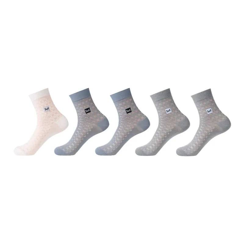 MIIOW Mid Calf Socks Men's 5 Pack-7
