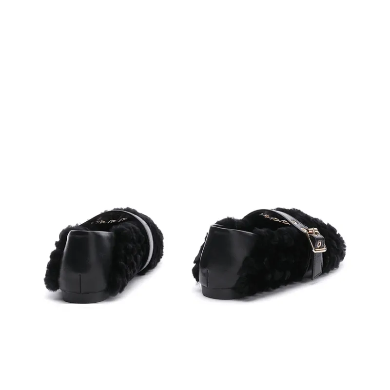 AITA Eta Low Top Flat Faux Fur Shoes Women's-9