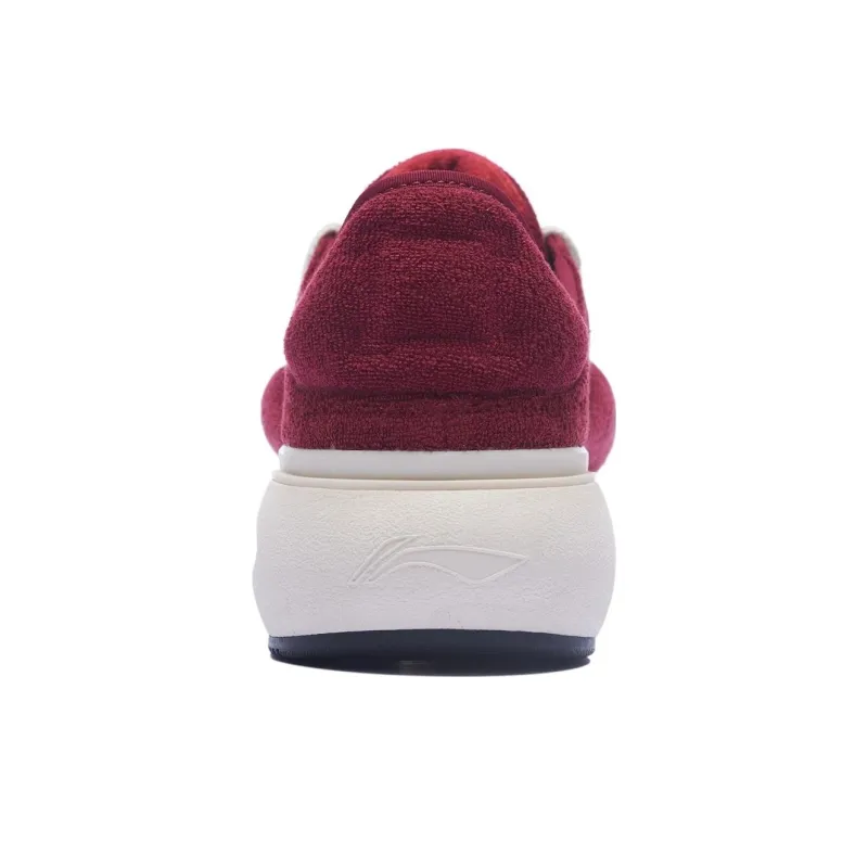LiNing Cloud Travel C4D Abrasion Resistant Breathable Low Top Casual Shoes Women's Red-5