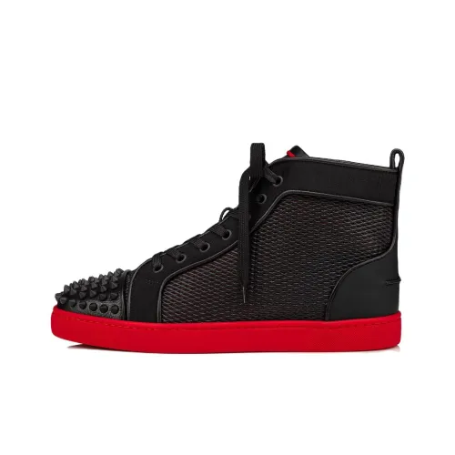 Christian Louboutin Louis Junior 1.0 Skateboard Shoes Men High-Top Black