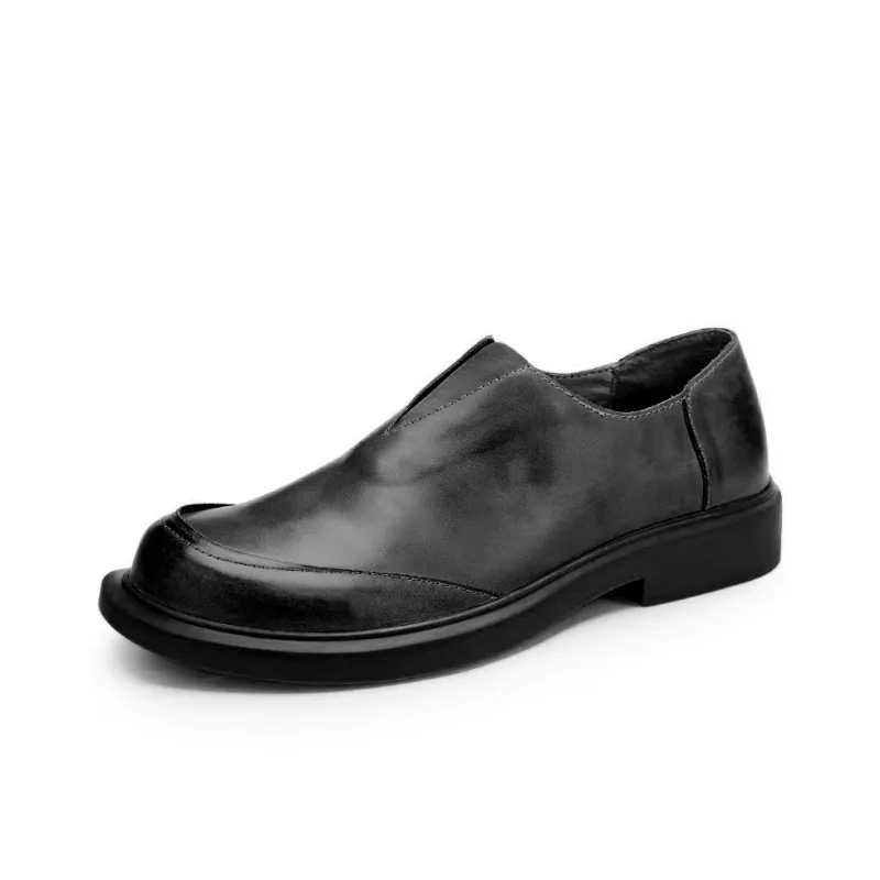 Voguhomme Men's Casual Shoes Men Low Top Brown/Black-3
