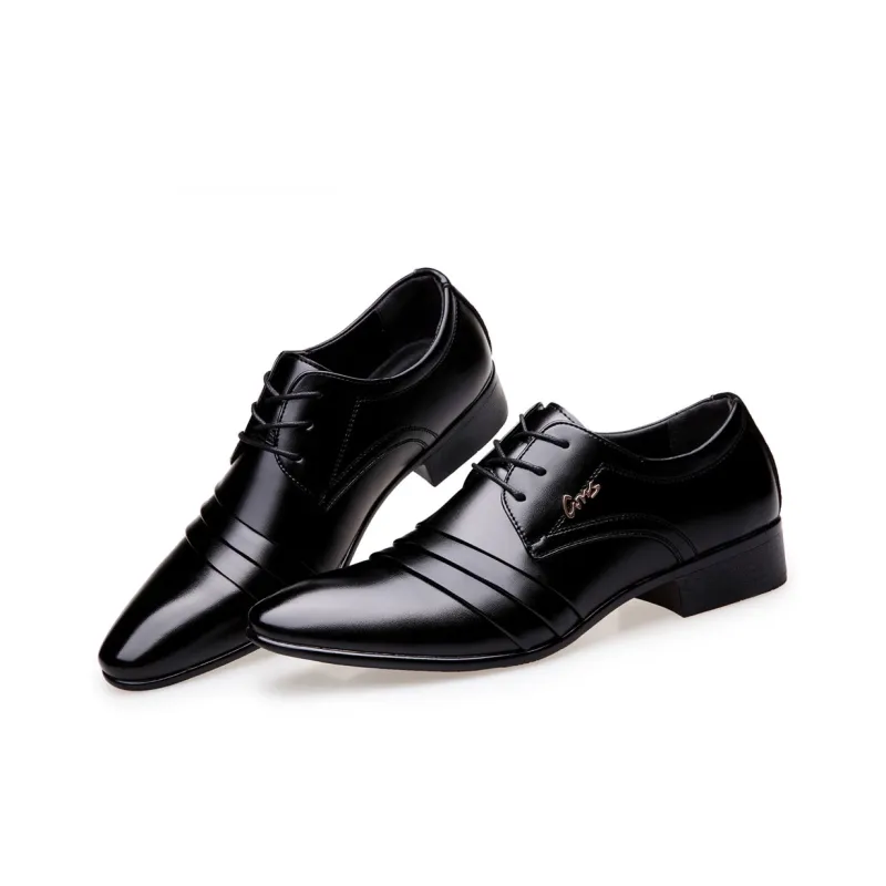KAISER Dress Shoes Men Low Top Black-3
