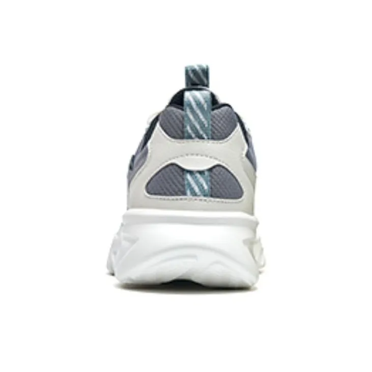 XTEP Cushioned Slip-Resistant Abrasion-Resistant Low-Top Running Shoes Men's Gray-2