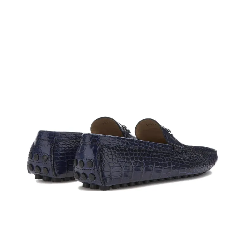 Roberto Cavalli Beanie Shoes Men's Blue-3
