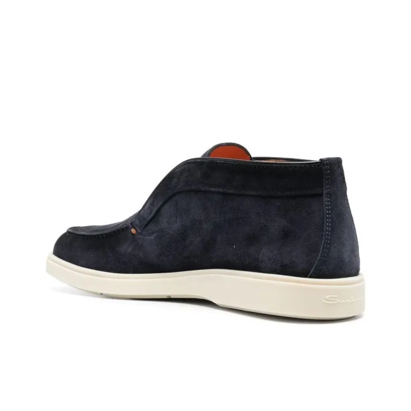 Santoni Desert Round Toe Slip On Boots-3