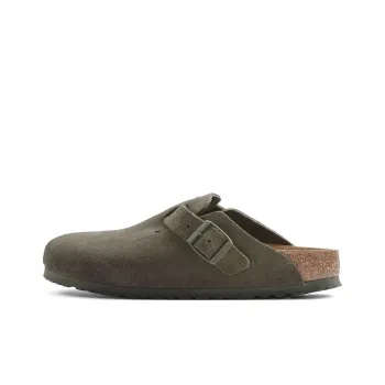 Birkenstock Boston Suede Leather Narrow Fit 'Thyme'