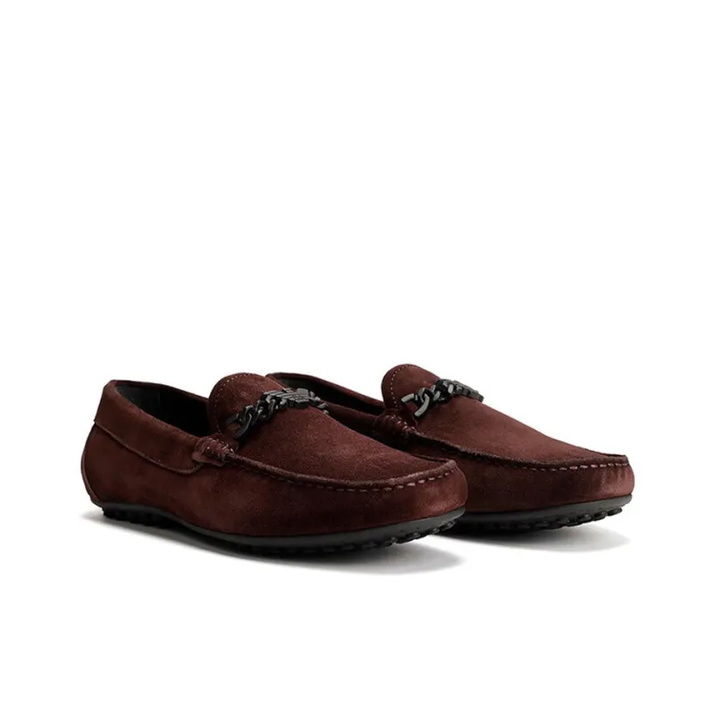EMPORIO ARMANI Loafers Men's Red Brown-2