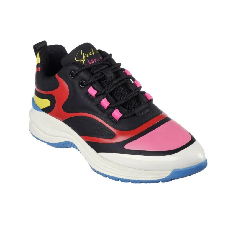 Skechers Ashley Park X Durable Breathable Low Top Casual Shoes Women's Black Blue-2