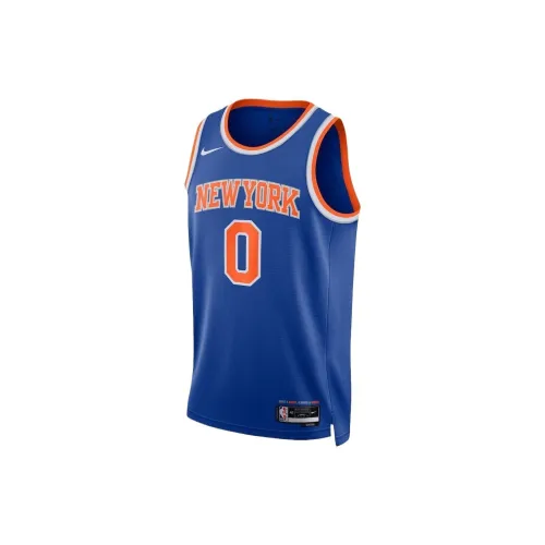 NBA New York Knicks Basketball Jerseys Unisex Blue