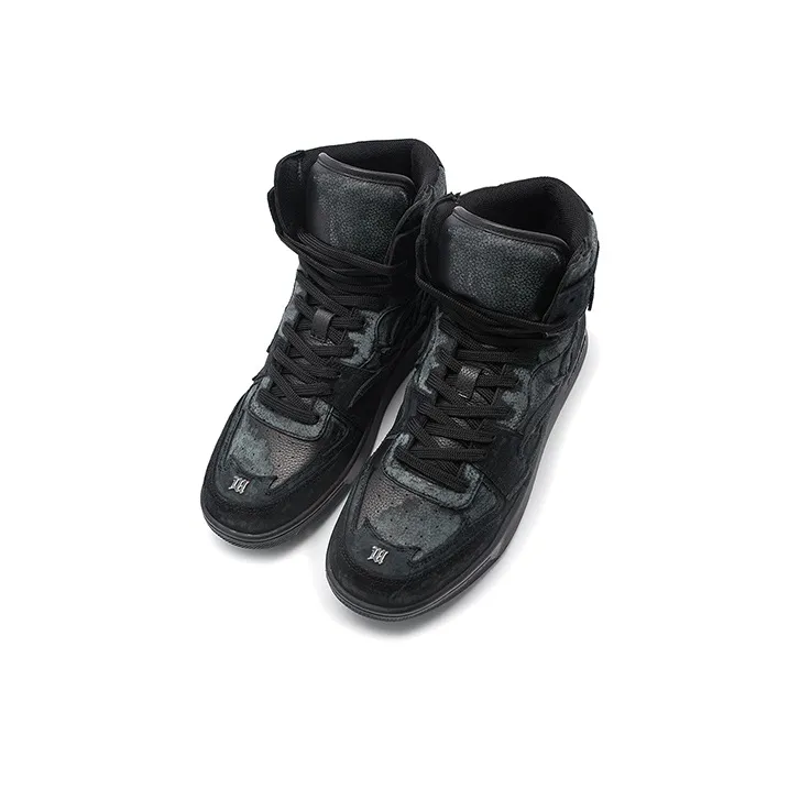 Misbhv Panelled High-top Leather Sneakers-2