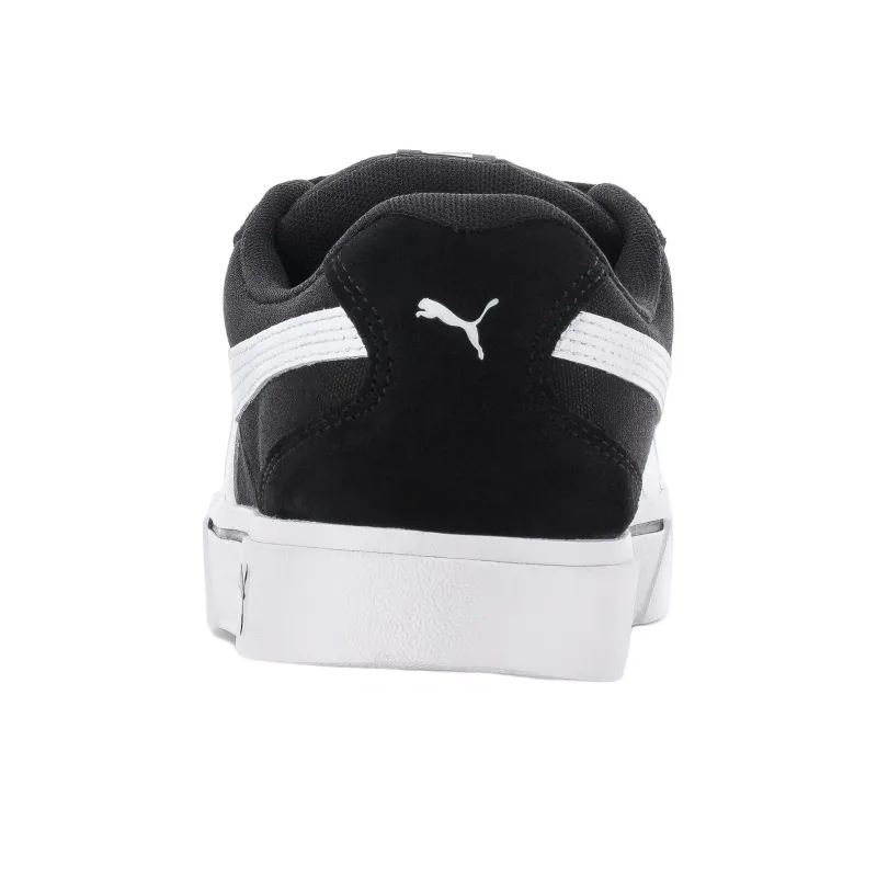 PUMA C Rey Anti Slip Wear Resistant Low Top Skateboard Shoes Black White-3