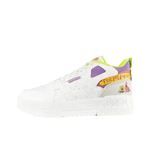 361° Wear resistant And Lightweight Low Top Skateboard Shoes Women's White Purple