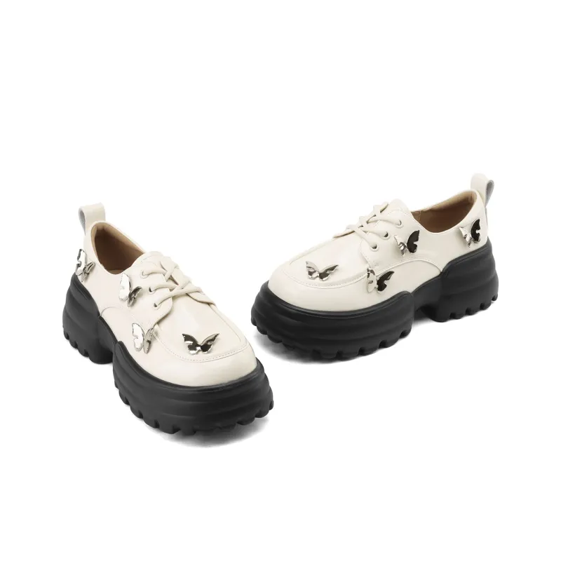 JOSINY Loafers 6.5cm Women's Black/Ecru-10