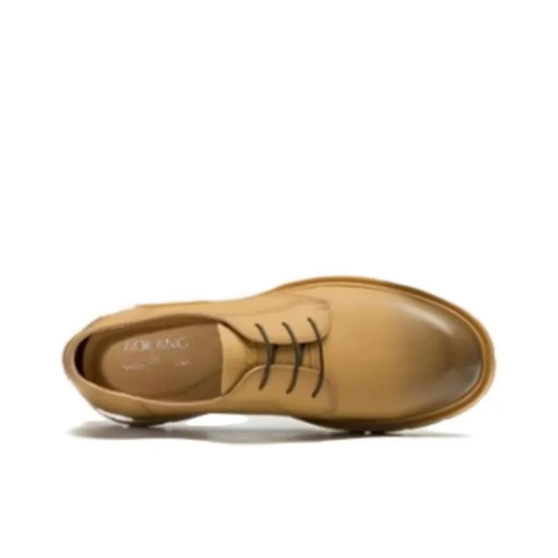 AOKANG Men's Casual Shoes Men Low Top Earth Yellow-2