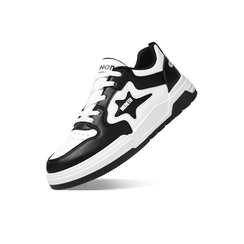 Meiretu Slip Resistant, Abrasion Resistant, Balance, Lightweight Low Top Skateboard Shoes Men's-2