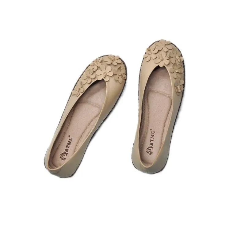 ARTMU Women's Casual Shoes Women's Low Top Lime Green/Apricot-1
