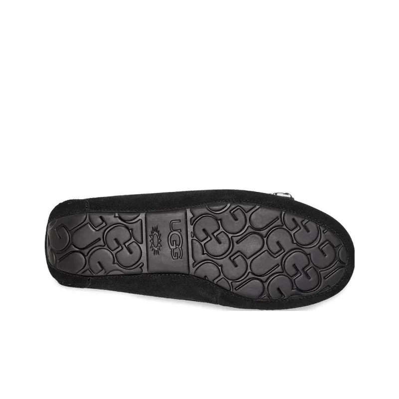UGG Ansley Bow Slippers 'Black White' Women's-4