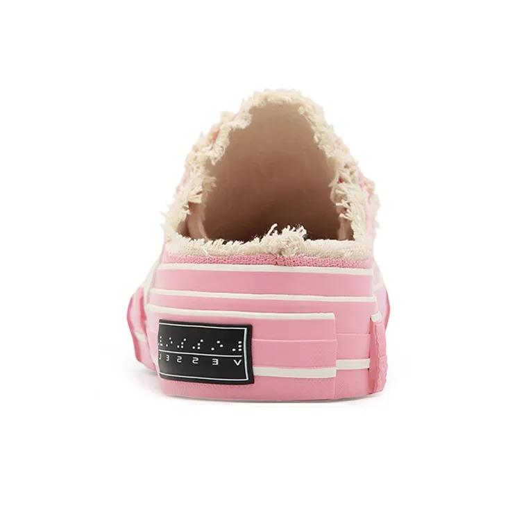 VESSEL G.O.P. Slip On Durable Breathable Low Top Skateboard Shoes Unisex Pink-3