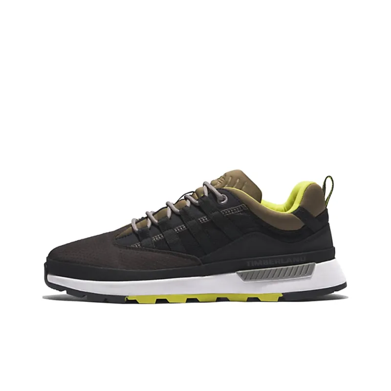 Timberland Euro Trekker Low Trainer Durable Breathable Low-Top Sports Casual Shoes Black Yellow-0