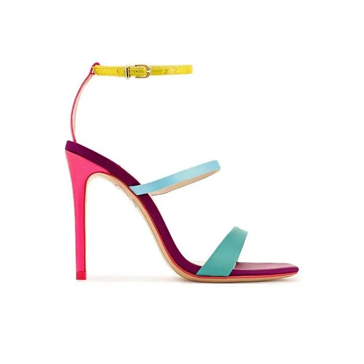 Sophia Webster Rosalind One-Strap Sandals 10cm Women's Pink Purple-1