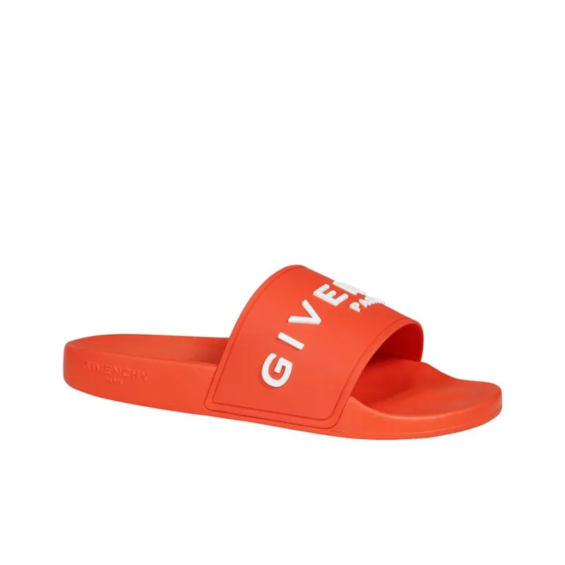 Givenchy Odor Resistant Slide Slippers Men's Orange-2