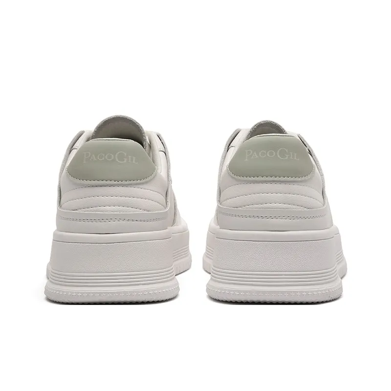 PACO GIL Low-Top Skateboard Shoes Women's White-3