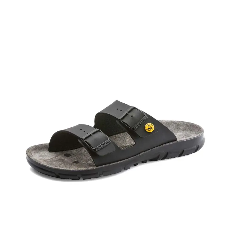 Birkenstock Slide Slippers Unisex Black Narrow Fit-1