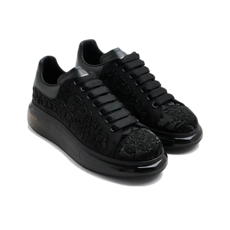 Alexander McQueen Oversized Black All Over Botanical Beads-3