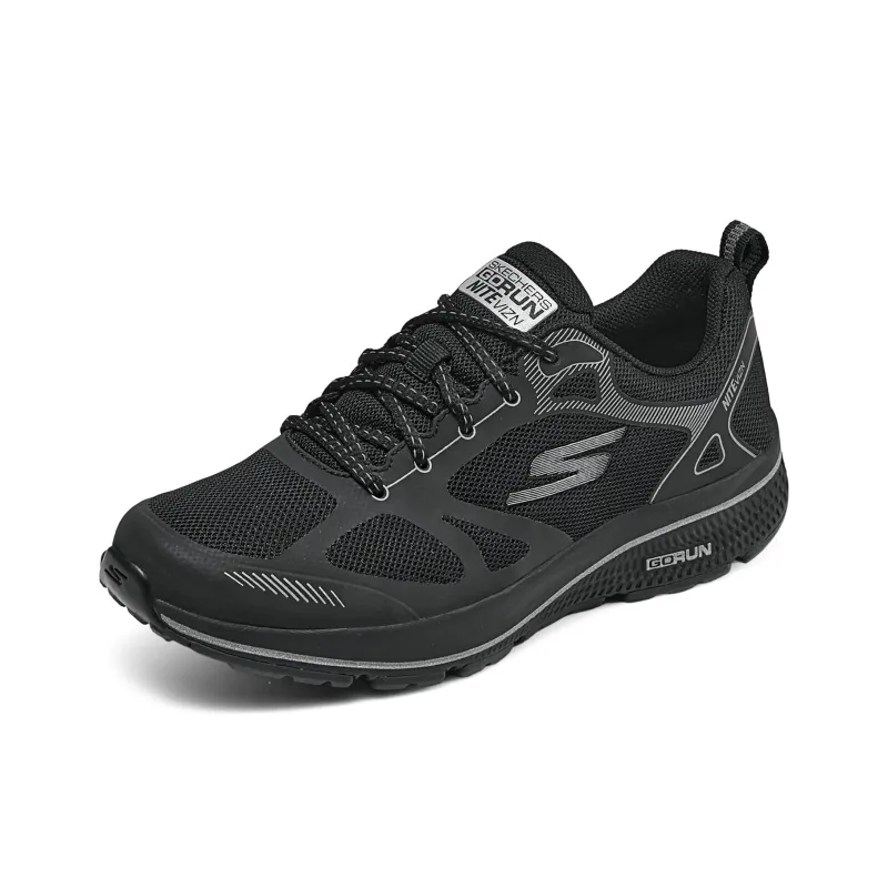 Skechers Cushioning Low Top Casual Running Shoes Women's Black-2
