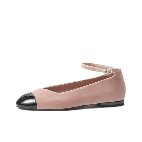 CHANEL Mary Jane Shoes Women's Pink