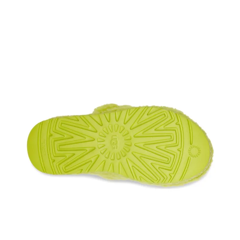 UGG Fluff Furry Slippers Women's Lime-5