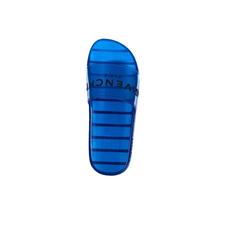 Givenchy Paris Slide 'Transparent Rubber - Ocean Blue'-2